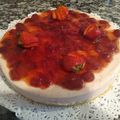 El cooksnap de Nora cuando hizo Cheesecake de frutillas sin horno 🍓.