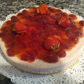 El cooksnap de Nora cuando hizo Cheesecake de frutillas sin horno 🍓.