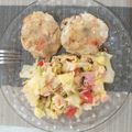 El cooksnap de Eva Abigail cuando hizo Ensalada de lechuga con jamón y queso.