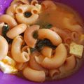 El cooksnap de bertha baschkir cuando hizo Sopa de fideo codito con espinaca.