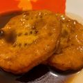 El cooksnap de alina cuando hizo Sopaipillas pasadas (preparación de chancaca).
