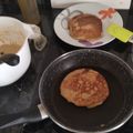 El cooksnap de Lucrecia cuando hizo Pancake de avena y manzana.