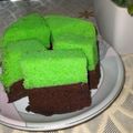Cooksnap dari Siti Nur Hasanah untuk resep Brownies kukus coklat pandan