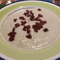 El cooksnap de Jesus Carranza cuando hizo Crema de Coliflor al Vino Blanco con Crujiente de Serrano.