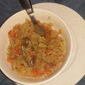El cooksnap de Liliana Sotelo cuando hizo Arroz frito del suegro.