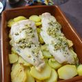 El cooksnap de Almudena Collado cuando hizo Merluza con cama de patatas al horno.