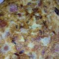 El cooksnap de Flor cuando hizo Omelette de jamón, queso.huevo y salchichas.