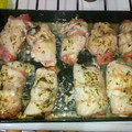 El cooksnap de Alejandro Gonzalez cuando hizo Arrollado de pescado al horno.