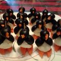 lease's cooksnap of when they made March of the penguins, olive and cheese bites.