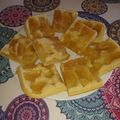 El cooksnap de Carliita Lopez cuando hizo Cuadraditos húmedos de pera.