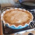 El cooksnap de Paulina cuando hizo Pascualina de acelga y espinaca.