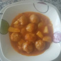 El cooksnap de Alcora Fernandez Leon cuando hizo Albóndigas al vino blanco.