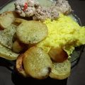 El cooksnap de PaMe Bautista cuando hizo Pollo a la crema con arroz y papas al horno.