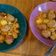 El cooksnap de Carol cuando hizo Albóndigas a la jardinera. Con patatas fritas.