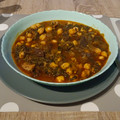 El cooksnap de Miguel APP cuando hizo Garbanzos estofados con butifarra, espinacas y rovellons.