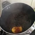 El cooksnap de Carmen Muñoz Alquinta cuando hizo Sopaipillas pasadas (preparación de chancaca).