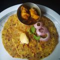 Anitha (Annie) 's cooksnap of when they made Onion Paratha.