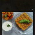 Rajni Sanghavi's cooksnap of when they made સ્પાઈસી દહીં પરાઠા.