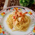 Cooksnap dari MIFTAHFARI3D untuk resep Aglio e Olio Shrimp