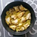 El cooksnap de Angel Gallardo cuando hizo Gallineta con patatas y azafrán.