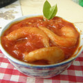El cooksnap de graciela martinez IG @gramar09ok ☺💗 cuando hizo Langostinos y mejillones en salsa de tomate al orégano y albahaca.