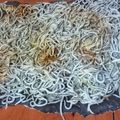 El cooksnap de Ricardo Esparza cuando hizo Coca con masa de tinta de calamar y gulas del norte al ajillo.
