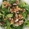 El cooksnap de marina cuando hizo Ensalada de higos, rulo de cabra, canónigos y nueces.