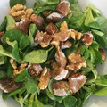 El cooksnap de marina cuando hizo Ensalada de higos, rulo de cabra, canónigos y nueces.