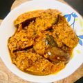 Rashi Mudgal का कुकस्नैप जब उन्होंने बघारे स्पाइसी दही बैंगन (Baghare spicy dahi Baingan recipe in Hindi) बनाया था।