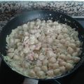 El cooksnap de Su Sa Na cuando hizo Gnocchi de calabacín y speck.
