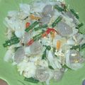 Cooksnap dari Ara untuk resep Tumis kol, kacang panjang, bakso, pedas gurih