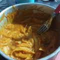 El cooksnap de Miriri cuando hizo Fideos con salsa rosa manjar.