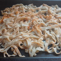 El cooksnap de Gabriela Nina cuando hizo Fideos caseros con salsa a la bolognesa.