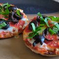 Mommyluvs2cook's cooksnap of when they made English Muffin Pizzas.