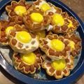 El cooksnap de Mailen Franchesco cuando hizo Canastas de salchichas alemanas con queso y huevo.