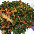 Cooksnap dari Zhong MeiYue untuk resep Tumis Daun Singkong Pedas