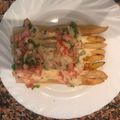 El cooksnap de Agata Devesa Blesa cuando hizo Espárragos con vinagreta de tomate.