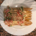 El cooksnap de Agata Devesa Blesa cuando hizo Espárragos con vinagreta de tomate.