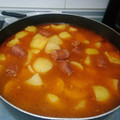 El cooksnap de Carlos Retamal cuando hizo Patatas a la Riojana.