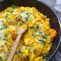 El cooksnap de Claudia cuando hizo Arroz con mariscos.