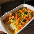 Laura N.Timar Cooksnap-ja, amikor elkészítette a(z) Édesburgonyás sült brokkoli, tejszínesen receptet.