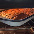 El cooksnap de Nadia Macuri cuando hizo Brownie de camote.