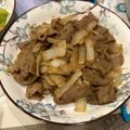 黑暗料理進化中 的 沙茶洋蔥炒豬肉 cooksnap
