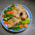 Cooksnap của Thùy Ngân khi họ làm theo món Cá điêu hồng hấp nấm và rau củ