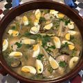 El cooksnap de Charles cuando hizo Merluza a la vasca.