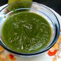 Neha Vishal's cooksnap of when they made Minty Mango Chutney.