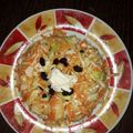 El cooksnap de carlos aballay cuando hizo Ensalada de repollo, zanahoria, manzana y pasas. Tipo Coleslaw.