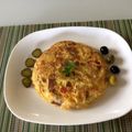 El cooksnap de ni.uman cuando hizo Tortilla de patatas con chorizo y pimientos.