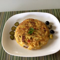 El cooksnap de ni.uman cuando hizo Tortilla de patatas con chorizo y pimientos.