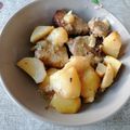 Cooksnap από Mαγδαληνή στη συνταγή Χοιρινό στην γάστρα με πατάτες, σκόρδα και τυρί